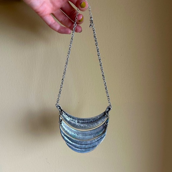 Silver Collar Boho Necklace - Picture 4 of 5